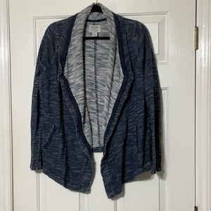 Lucky Brand Large Navy Blue Cardigan